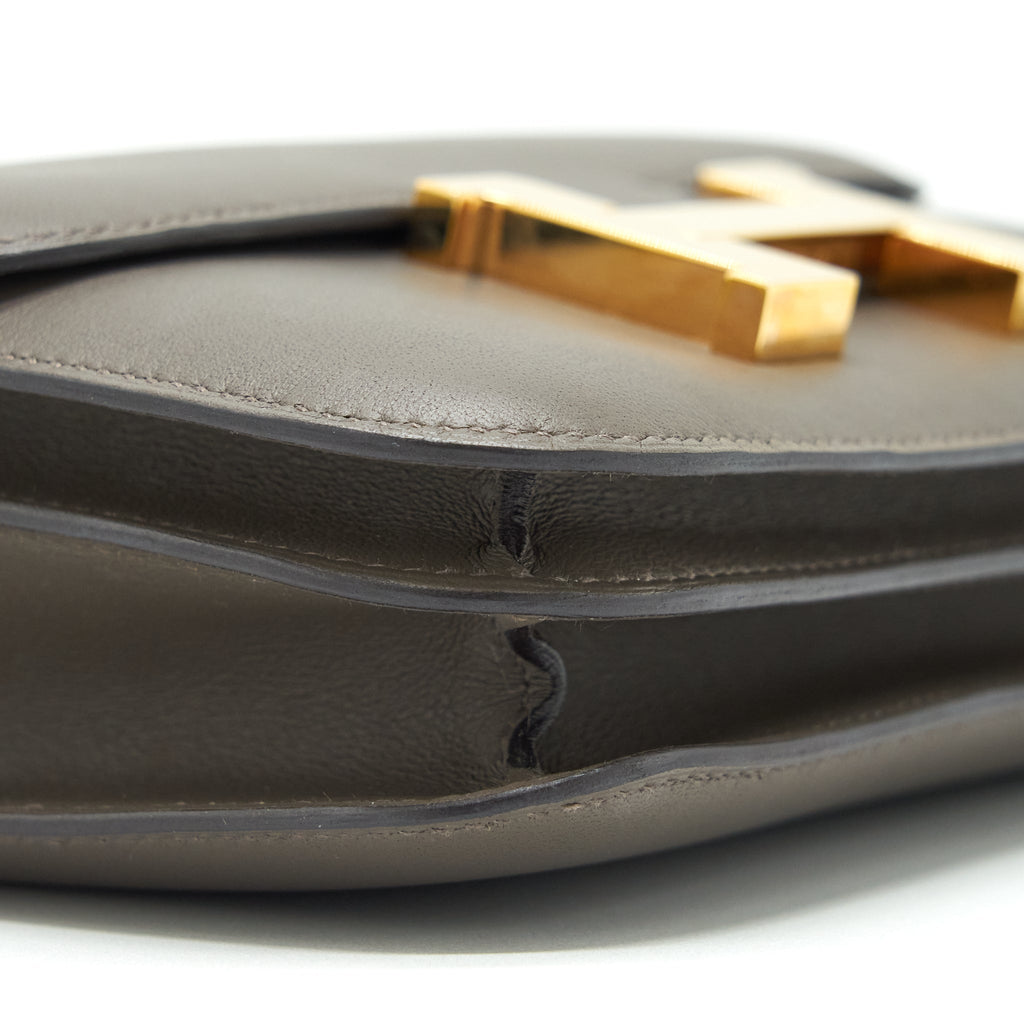 HERMES MINI CONSTANCE SWIFT 8F GRIS ETAIN RGHW