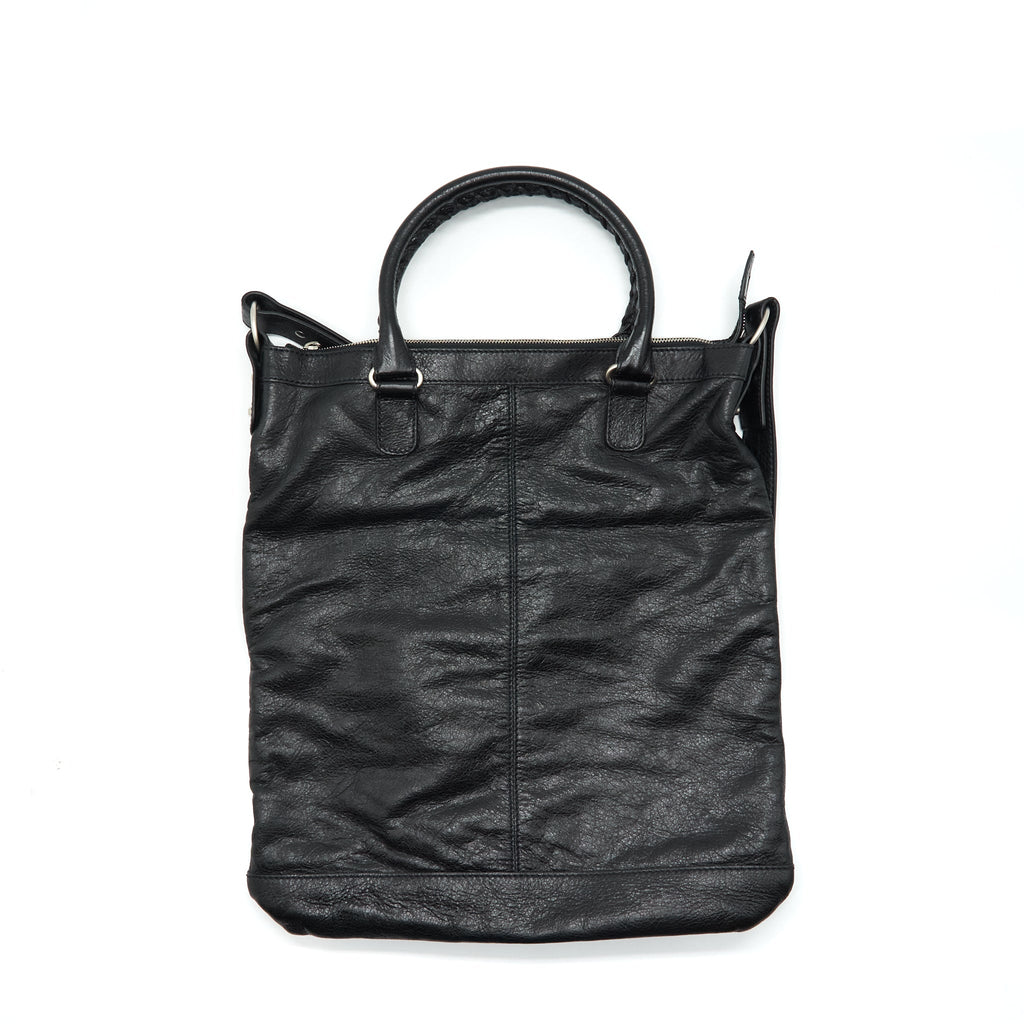 BALENCIAGA TOP HANDLE VERTICAL TOTE BAG BLACK SHW