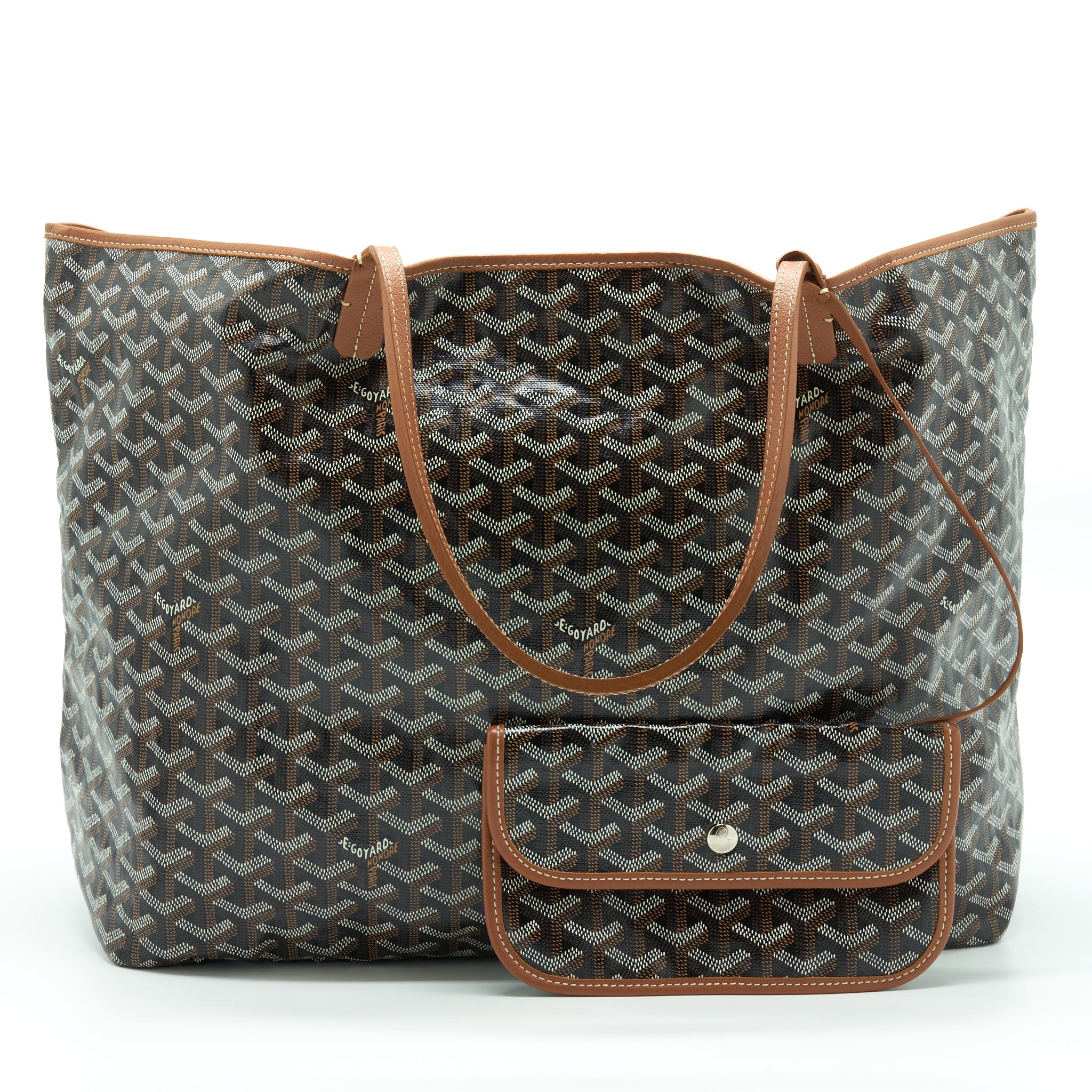 GOYARD SAINT LOUIS TOTE GM BROWN/MULTICOLOUR