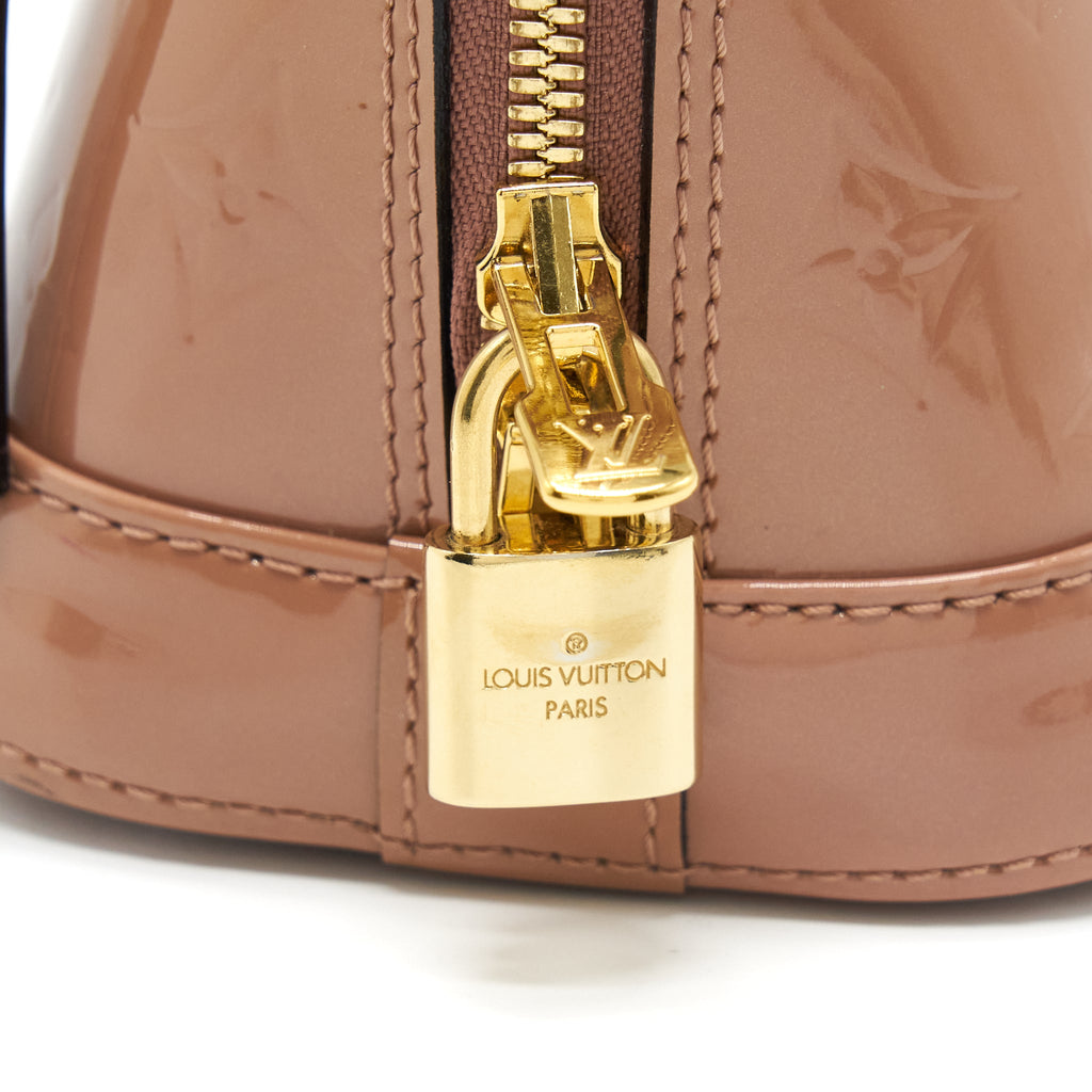 LOUIS VUITTON ALMA BB PATENT PINK GHW