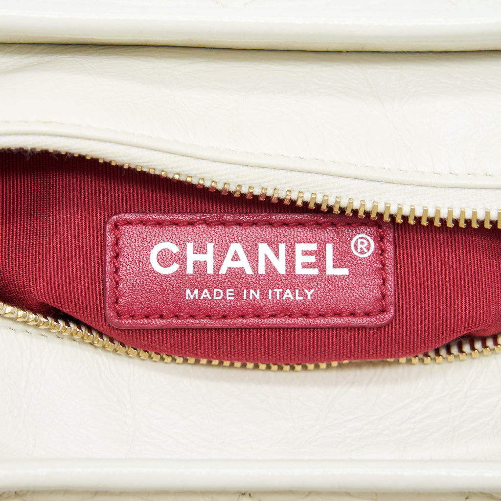 CHANEL SMALL GABRIELLE HOBO BAG CALFSKIN WHITE MULTICOLOUR HARDWARE