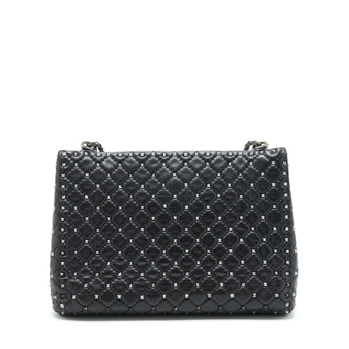 VALENTINO GARAVANI ROCKSTUD TOTE/SHOULDER BAG BLACK SHW