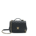 CHANEL MEDIUM BUSINESS AFFINITY CAVIAR BLACK LGHW