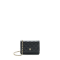 CHANEL MINI WALLET ON CHAIN CAVIAR BLACK LGHW