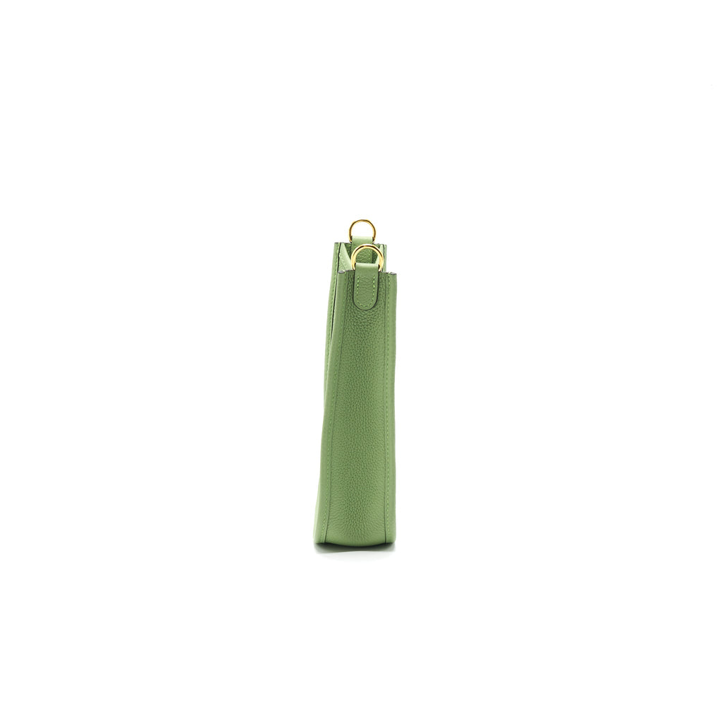 HERMES MINI EVELYNE VERT CRIQUT GHW