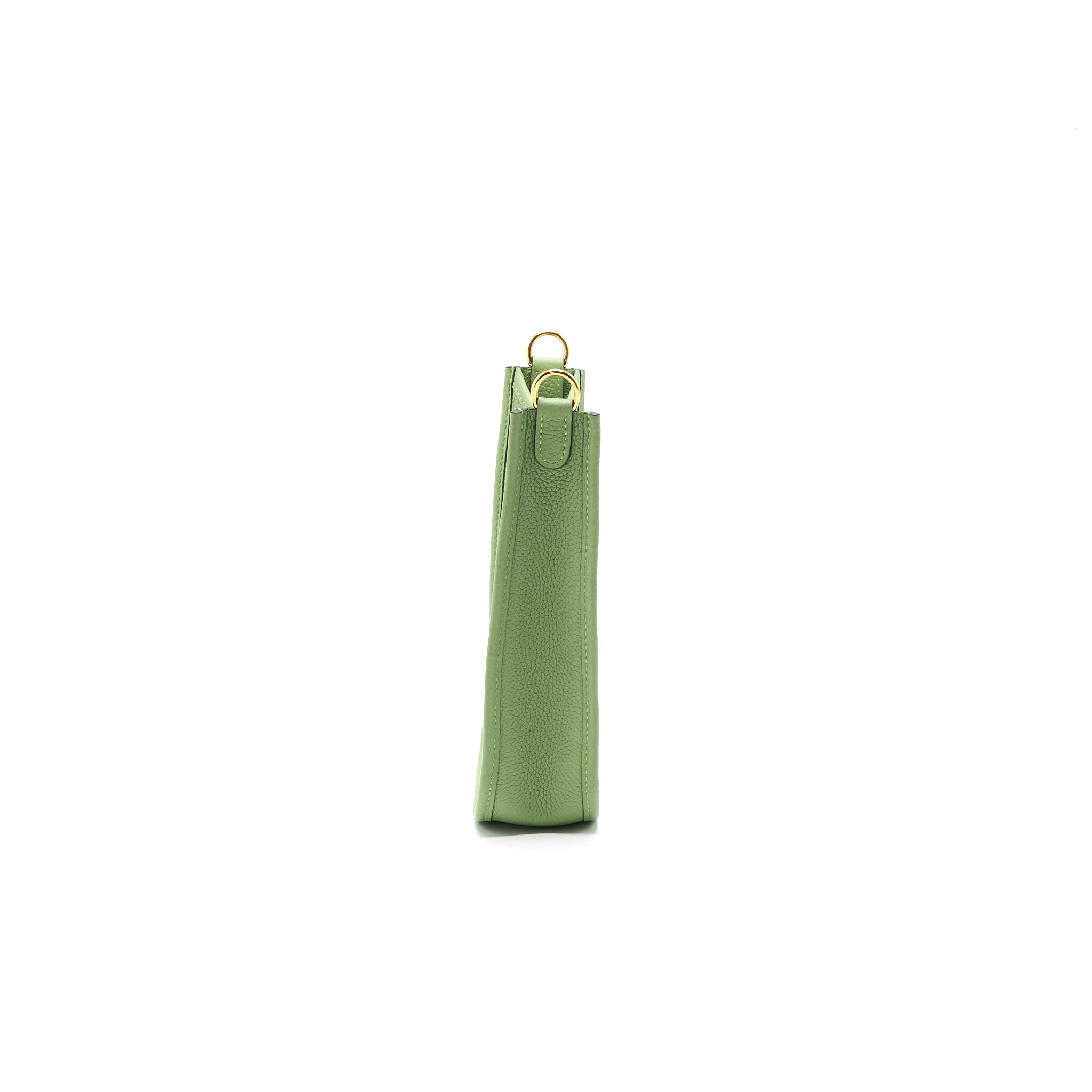 HERMES MINI EVELYNE VERT CRIQUT GHW