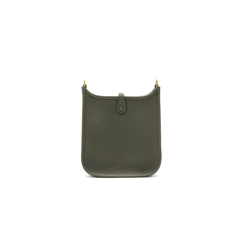 HERMES MINI EVELYNE VERT OLIVE GHW