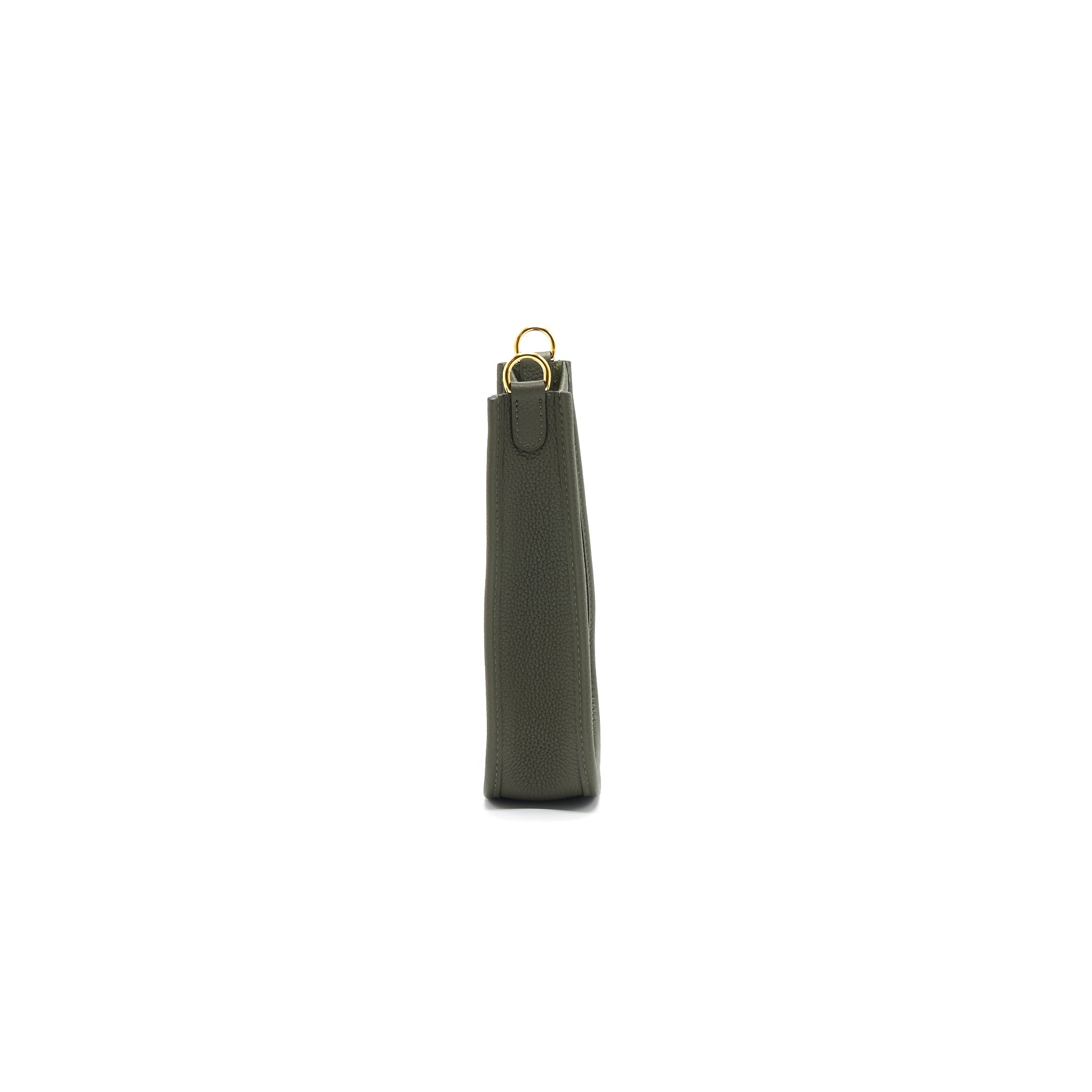 HERMES MINI EVELYNE VERT OLIVE GHW