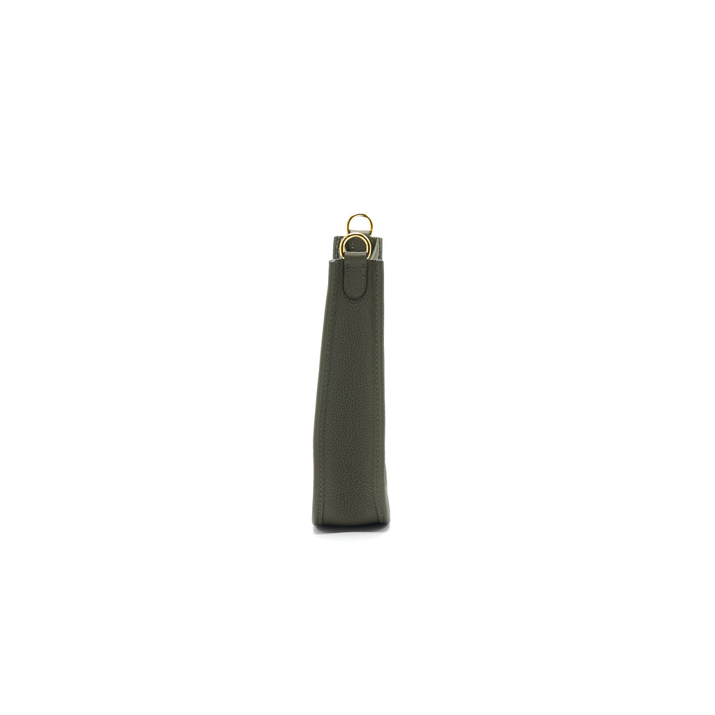HERMES MINI EVELYNE VERT OLIVE GHW
