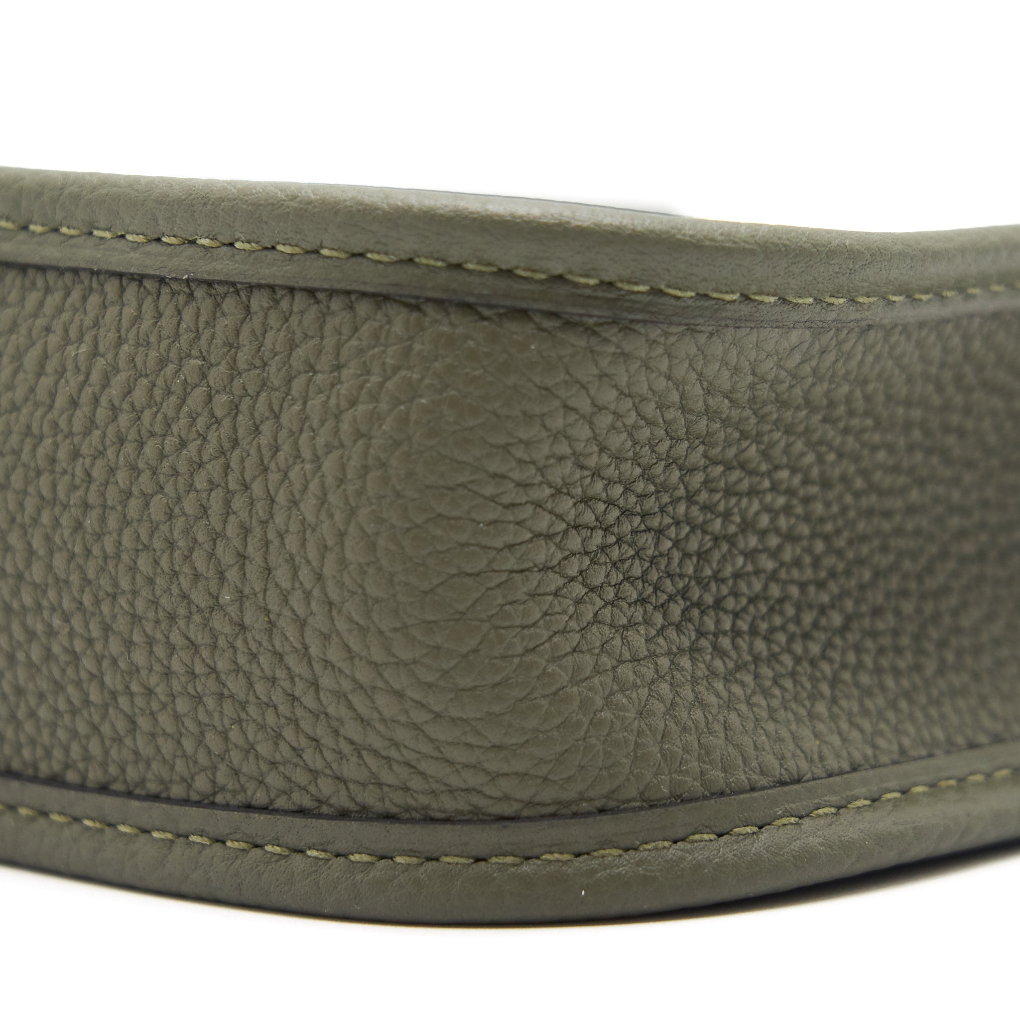HERMES MINI EVELYNE VERT OLIVE GHW