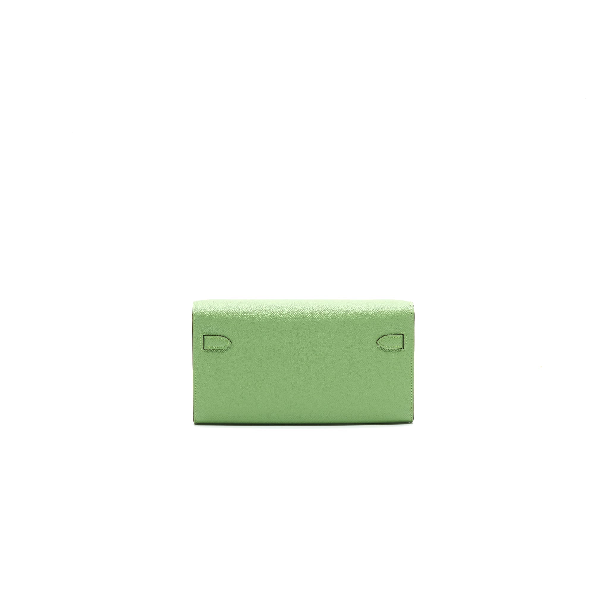 HERMES KELLY TO GO VERT CRIQUET GHW