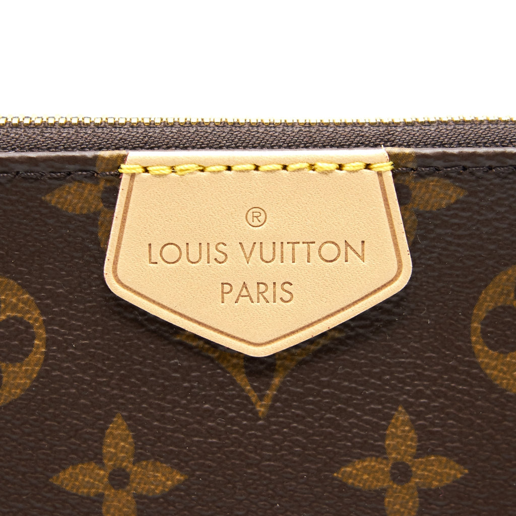 LOUIS VUITTON MULTI POCHETTE ACCESSORIES MONOGRAM KHAKI STRAP