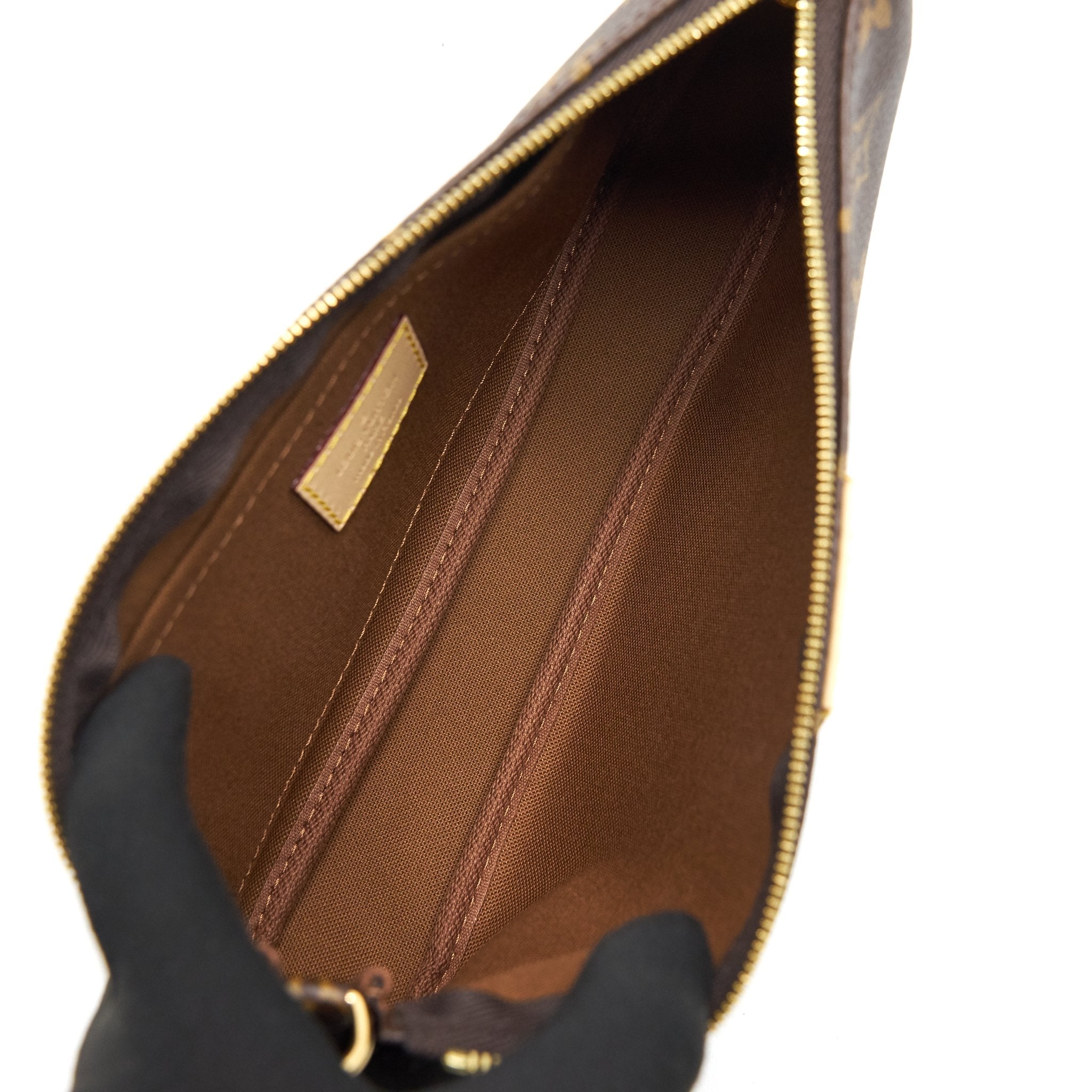 LOUIS VUITTON MULTI POCHETTE ACCESSORIES MONOGRAM KHAKI STRAP