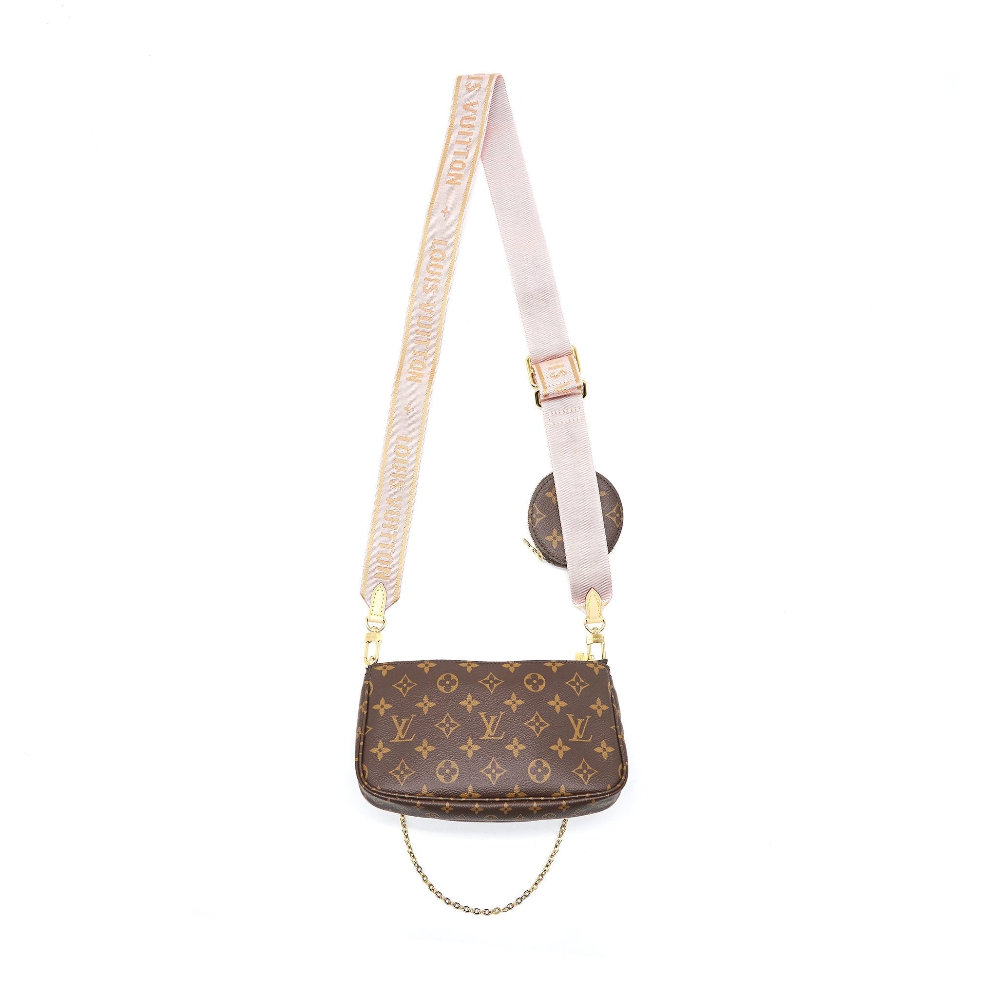 LOUIS VUITTON MULTI POCHETTE ACCESSORIES ROSE CLAIR YEAR 2019