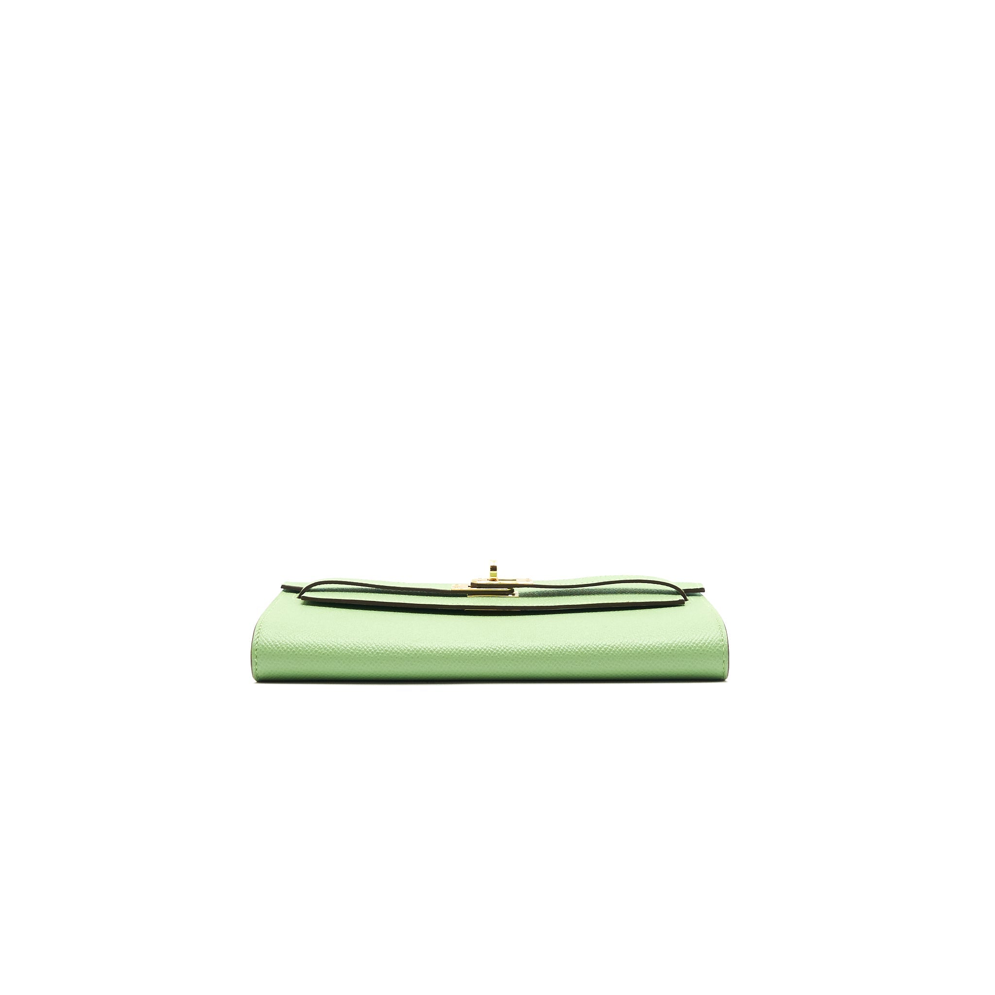 HERMES KELLY TO GO VERT CRIQUET GHW