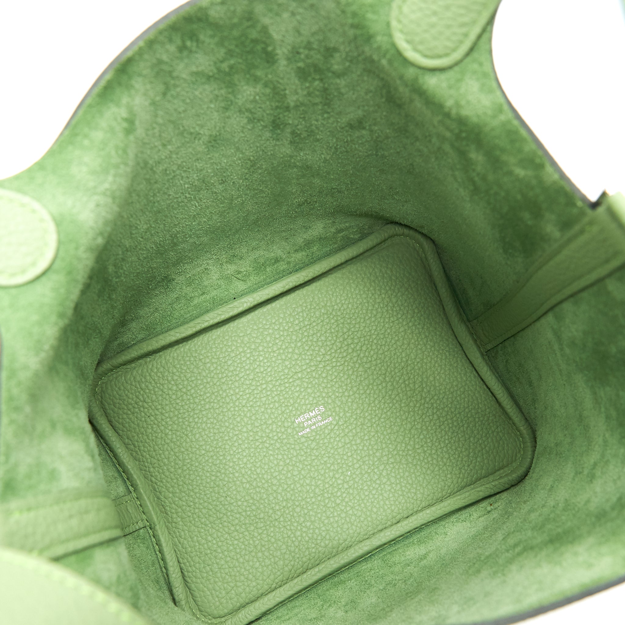 HERMES PICOTIN18 VERT CRIQUET SHW