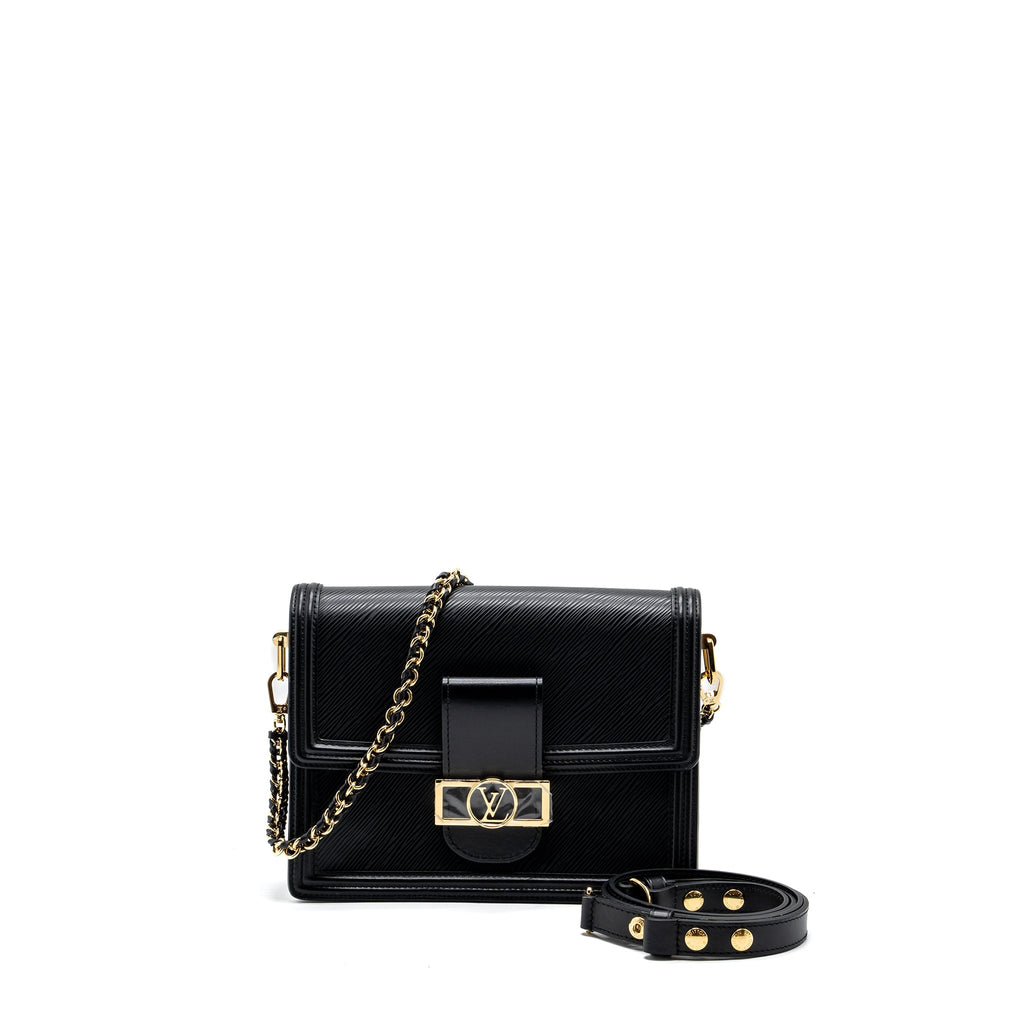 LOUIS VUITTON DAUPHINE MM EPI BLACK GHW (NEW VERSION)