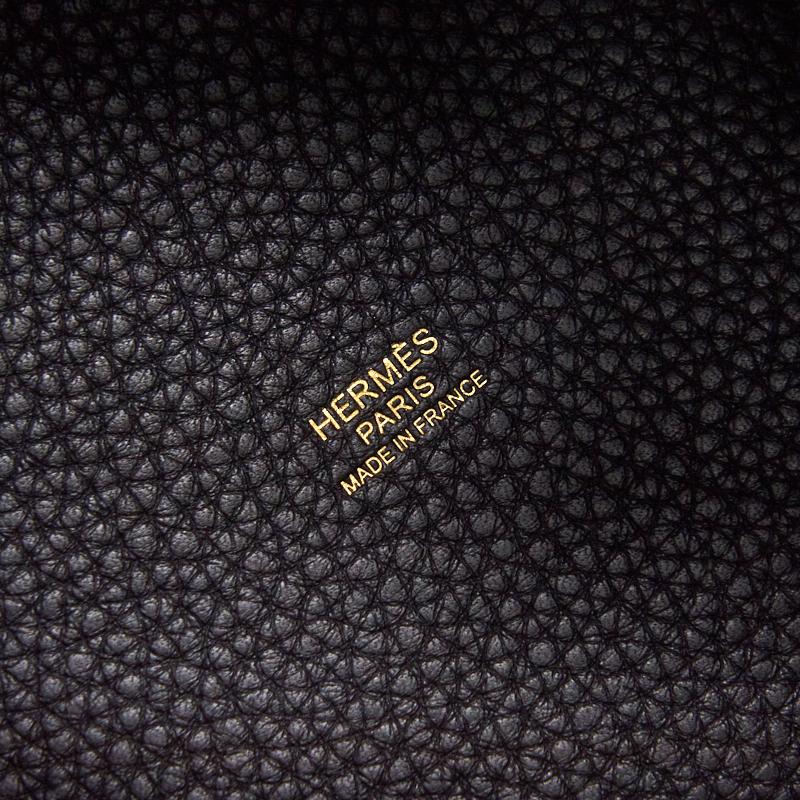 HERMES PICOTIN LOCK 18 BLACK GHW