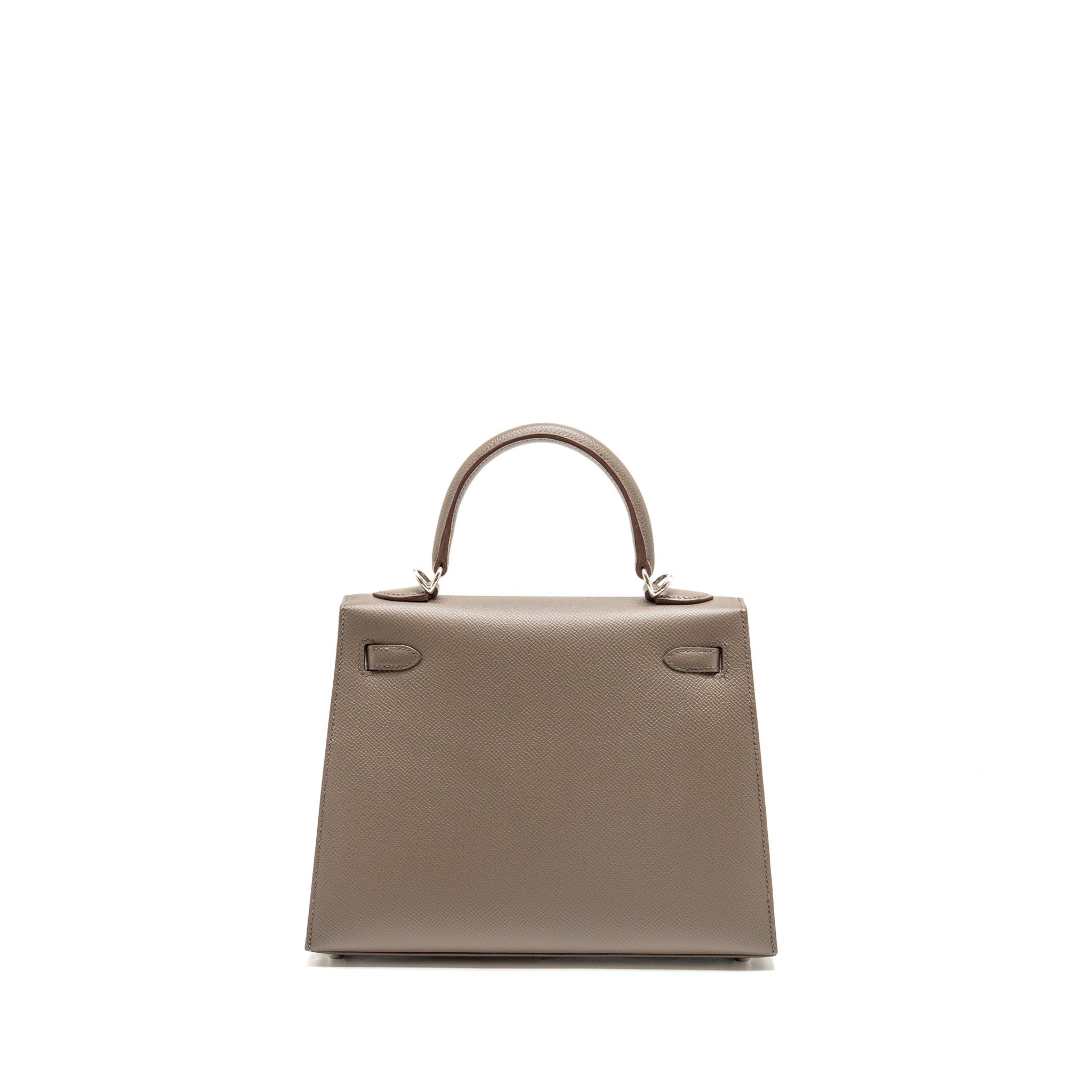 HERMES KELLY 25 EPSOM GRIS ETAIN SHW