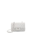 CHANEL MINI RECTANGULAR FLAP BAG LAMBSKIN LIGHT GREY SHW