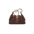 CHANEL 25 SUEDE CALFSKIN MINI HANDBAG GHW