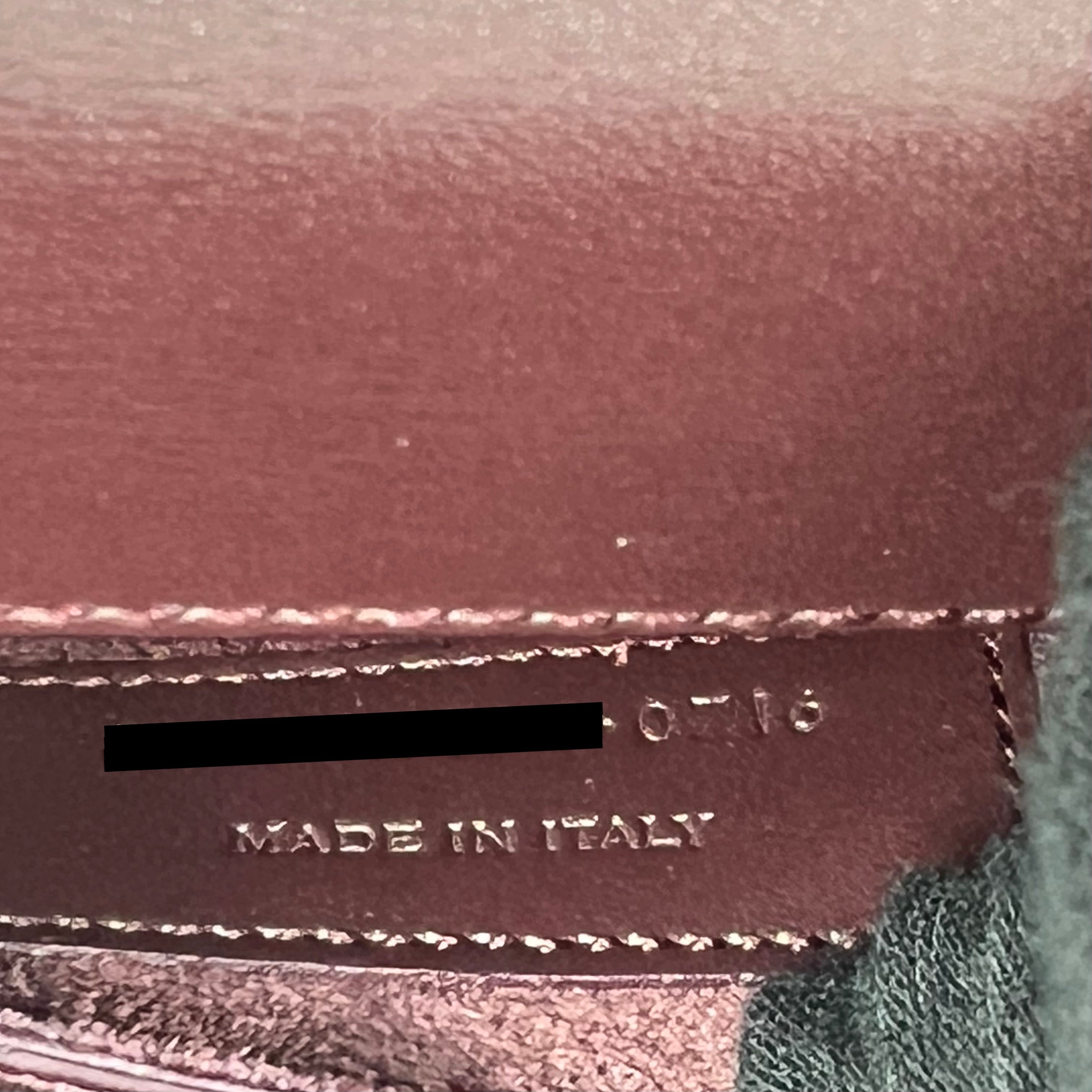 SAINT LAURENT/YSL BELLACHASSE CALFSKIN DARK RED BRUSHED GHW