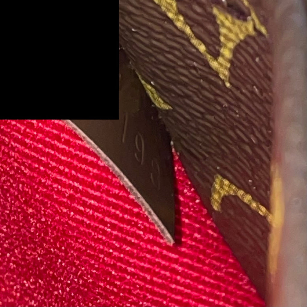 LOUIS VUITTON ALMA BB LIMITED EDITION VERNI MIROIR PATENT RED/MONOGRAM CANVAS GHW