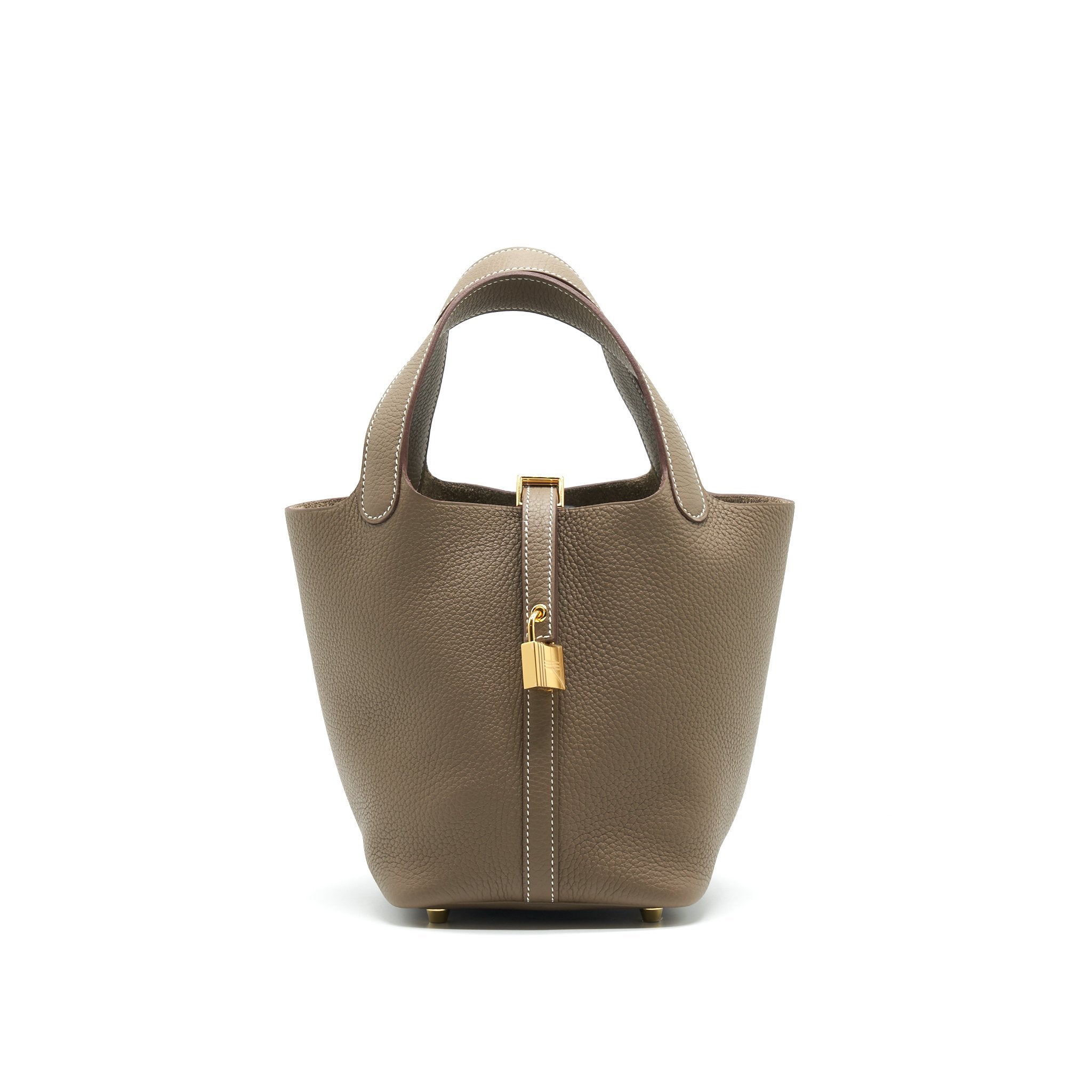 HERMES PICOTIN 18 LOCK BAG ETOUPE WITH GHW CLEMENCE