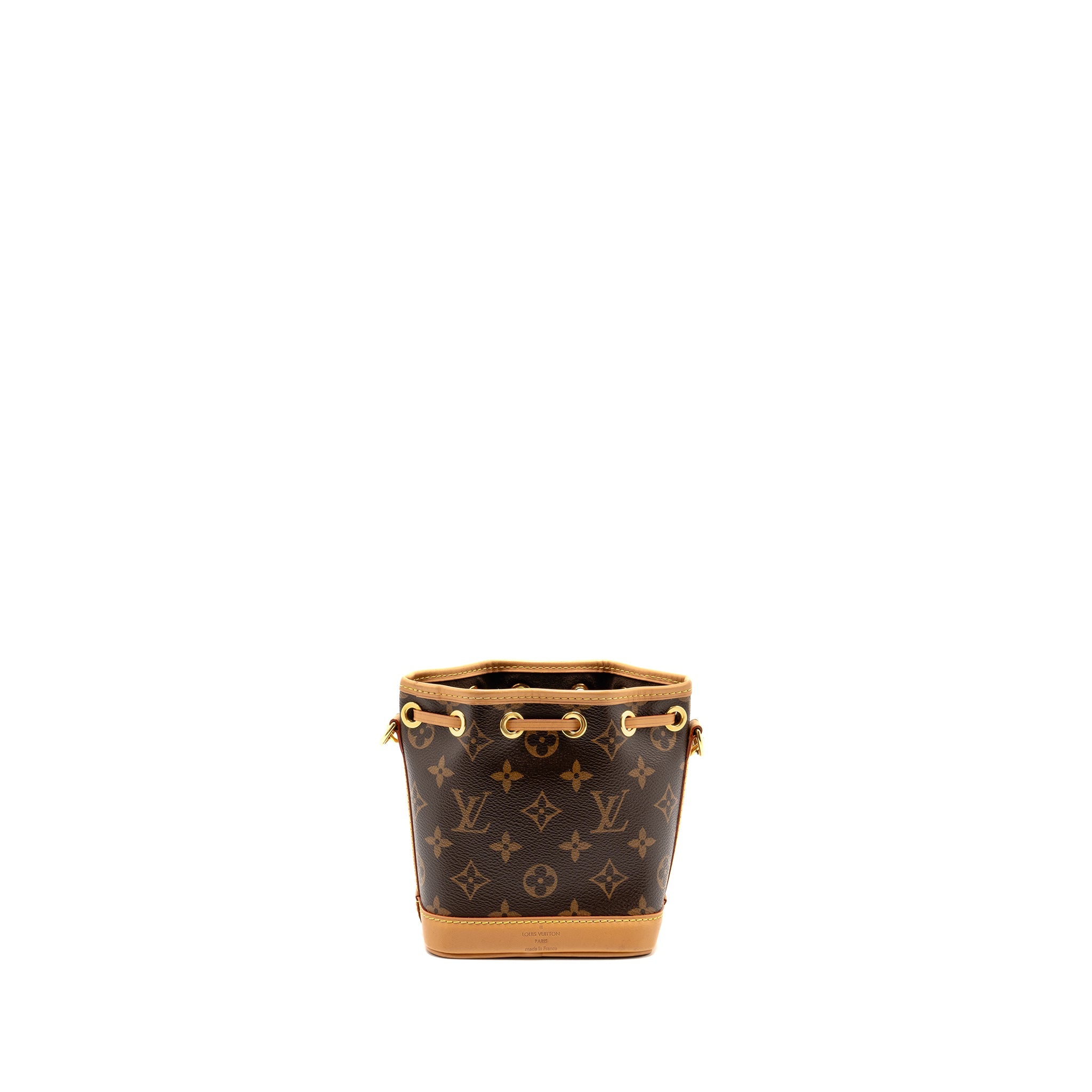 LOUIS VUITTON NANO NOE MONOGRAM CANVAS GHW