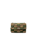 CHANEL 2.55 PATCHWORK SINGLE FLAP BAG SUEDE DARK GREEN SHW