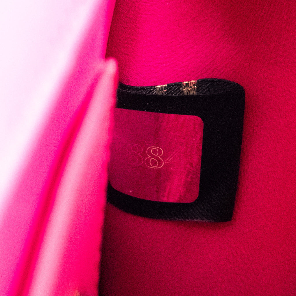 BVLGARI SERPENTI FOREVER BAG GALUCHAT IRIDESCENT PINK GHW