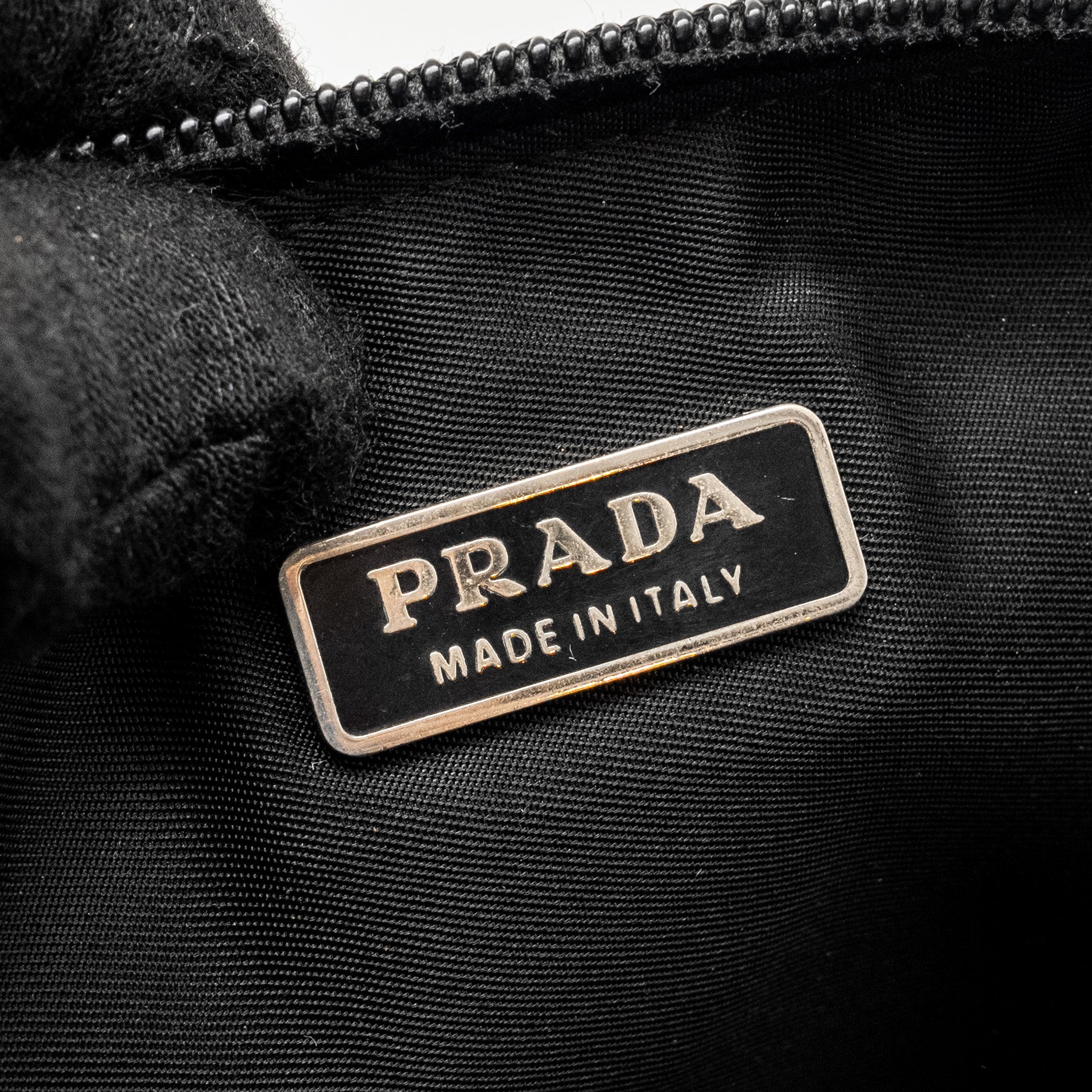 PRADA VINTAGE TESSUTO POCHETTE NYLON BLACK SHW