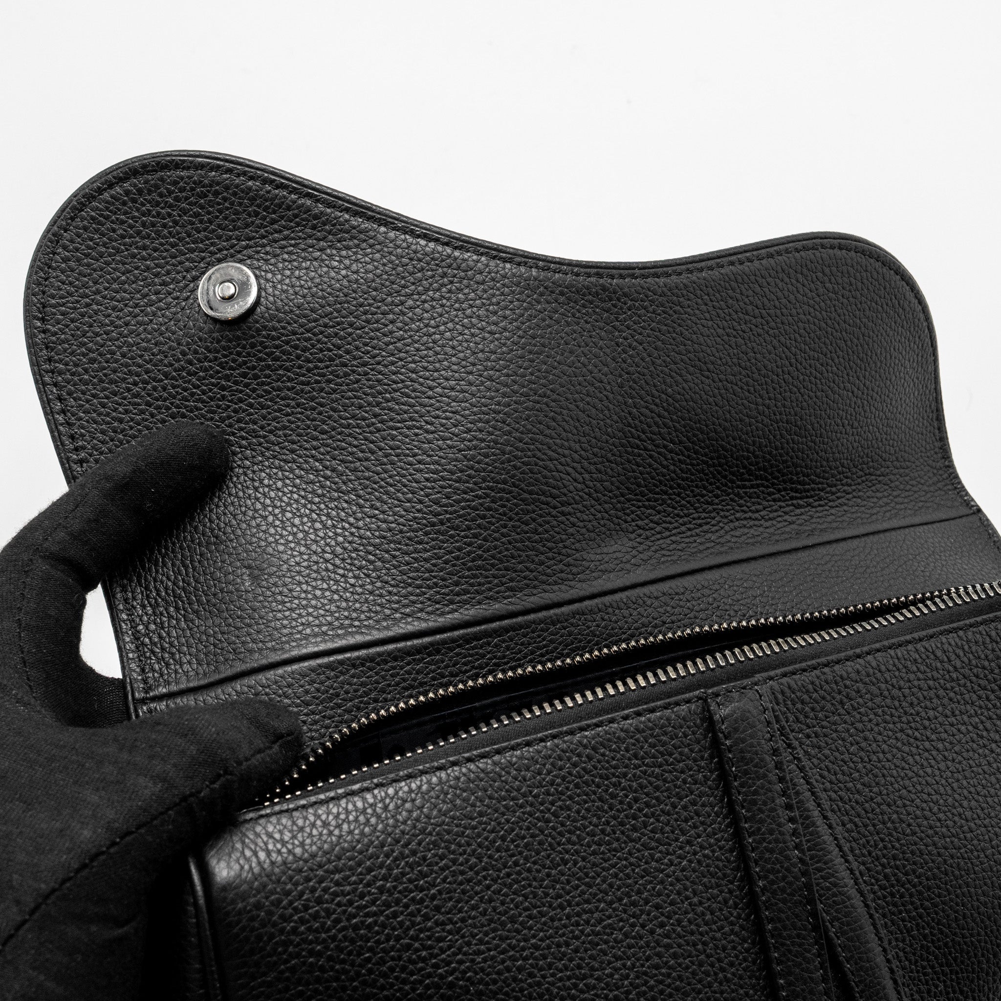 DIOR HOMME CHARMS SADDLE BAG CALFSKIN BLACK SHW