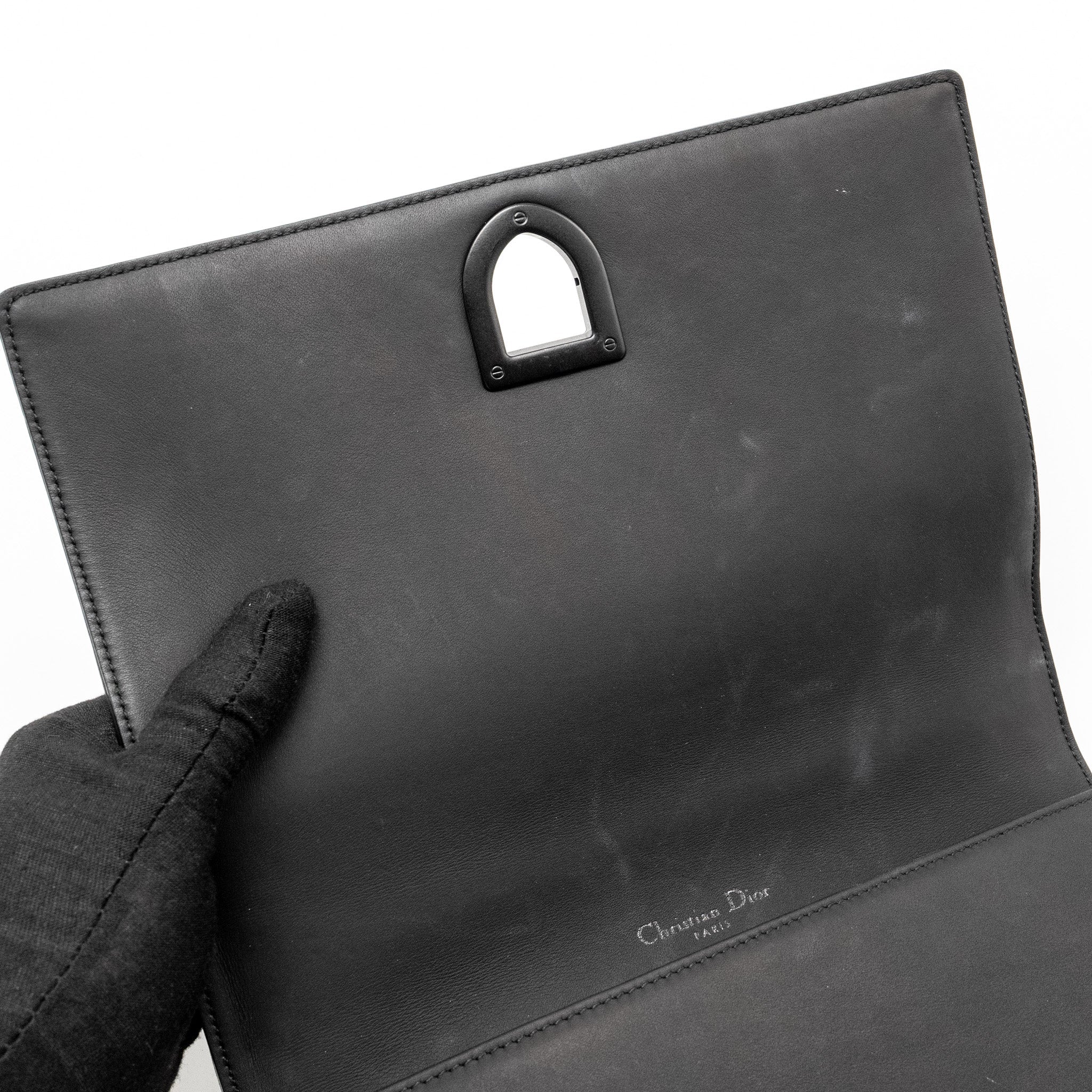 DIOR MEDIUM STUDDED DIORAMA CALFSKIN SO BLACK