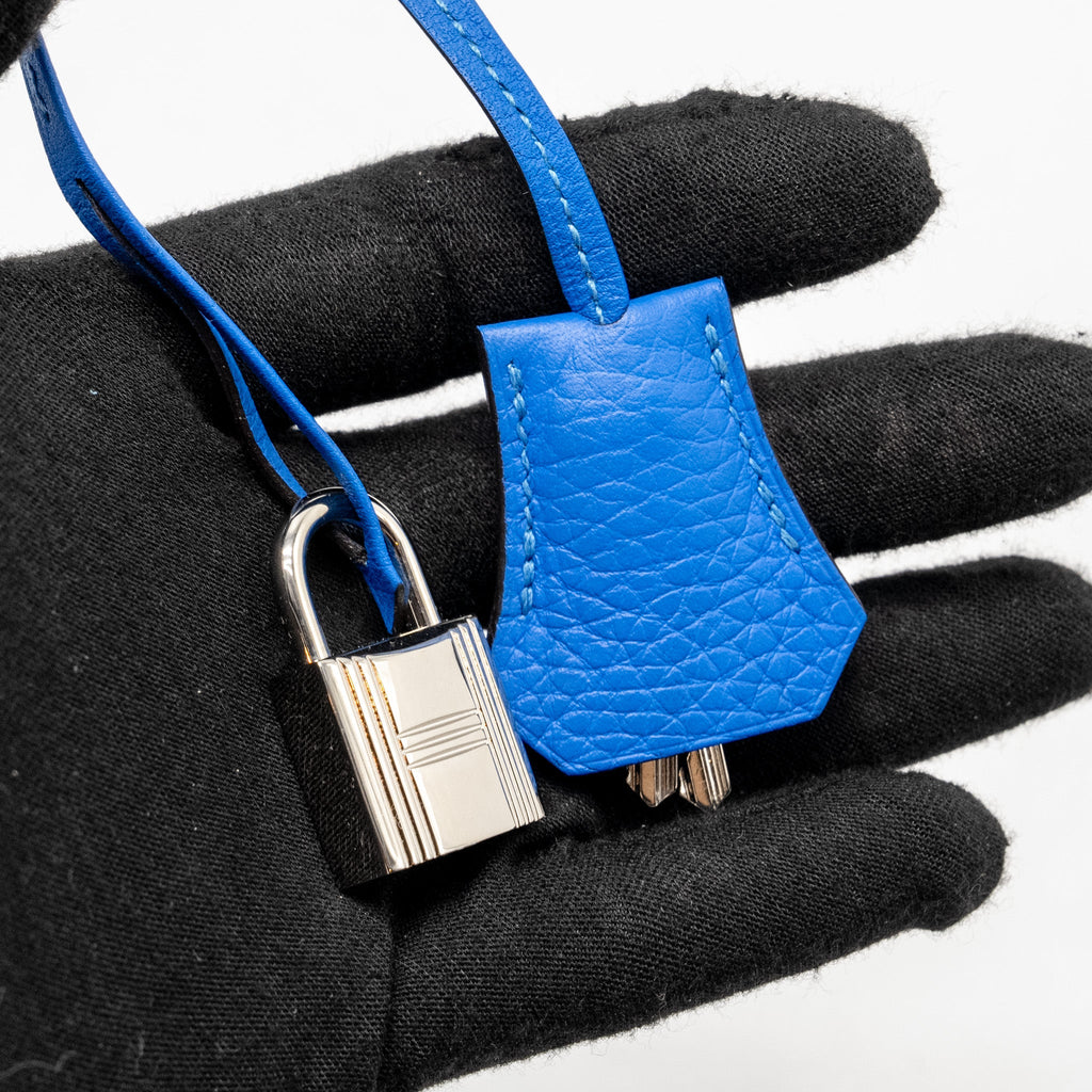 HERMES KELLY 28 CLEMENCE BLUE HYDRA SHW
