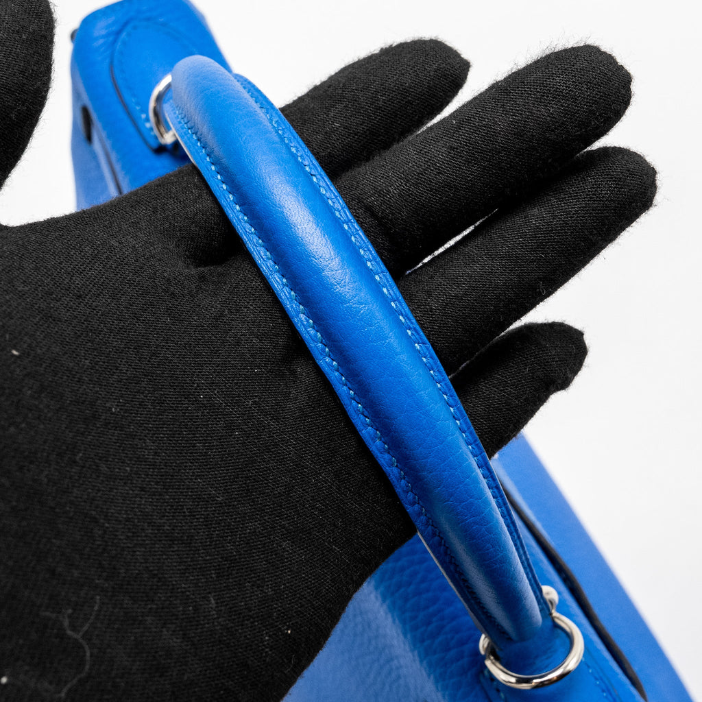 HERMES KELLY 28 CLEMENCE BLUE HYDRA SHW
