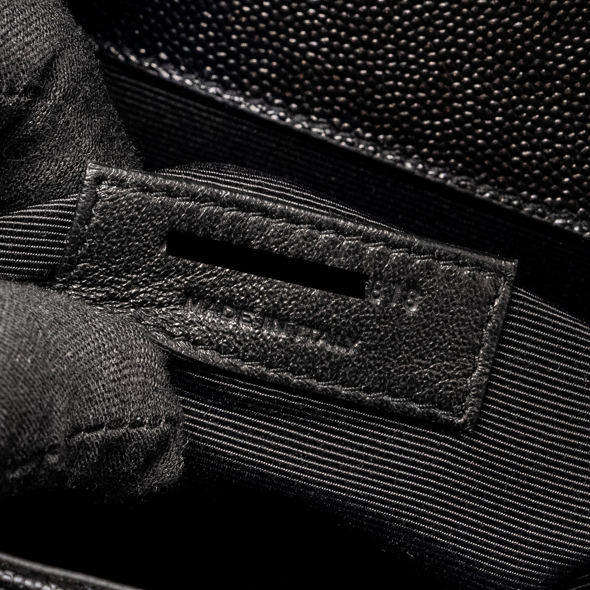 SAINT LAURENT LARGE ENVELOPE BAG CALFSKIN BLACK GHW