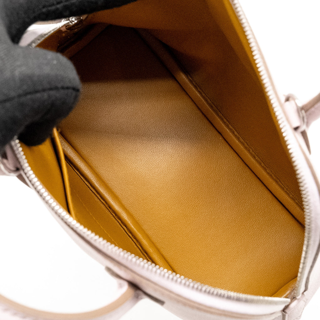 HERMES MINI BOLIDE EVERCOLOR MAUVE PALE/ CARAMEL SHW