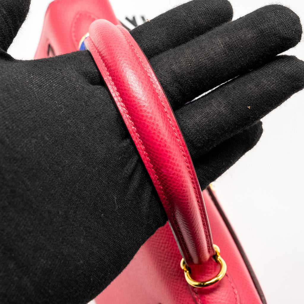 HERMES KELLY 25 EPSOM ROSE MEXICO GHW