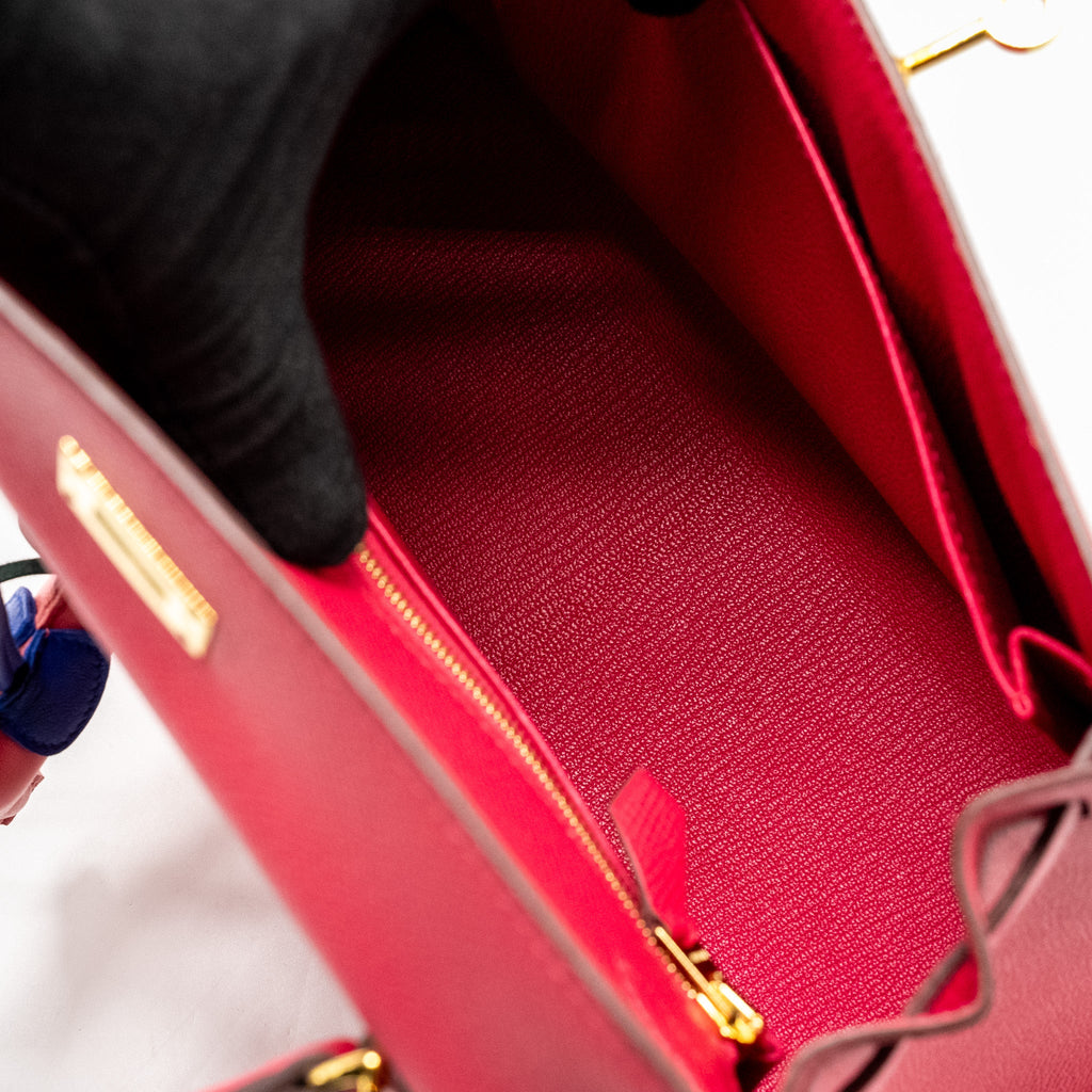 HERMES KELLY 25 EPSOM ROSE MEXICO GHW