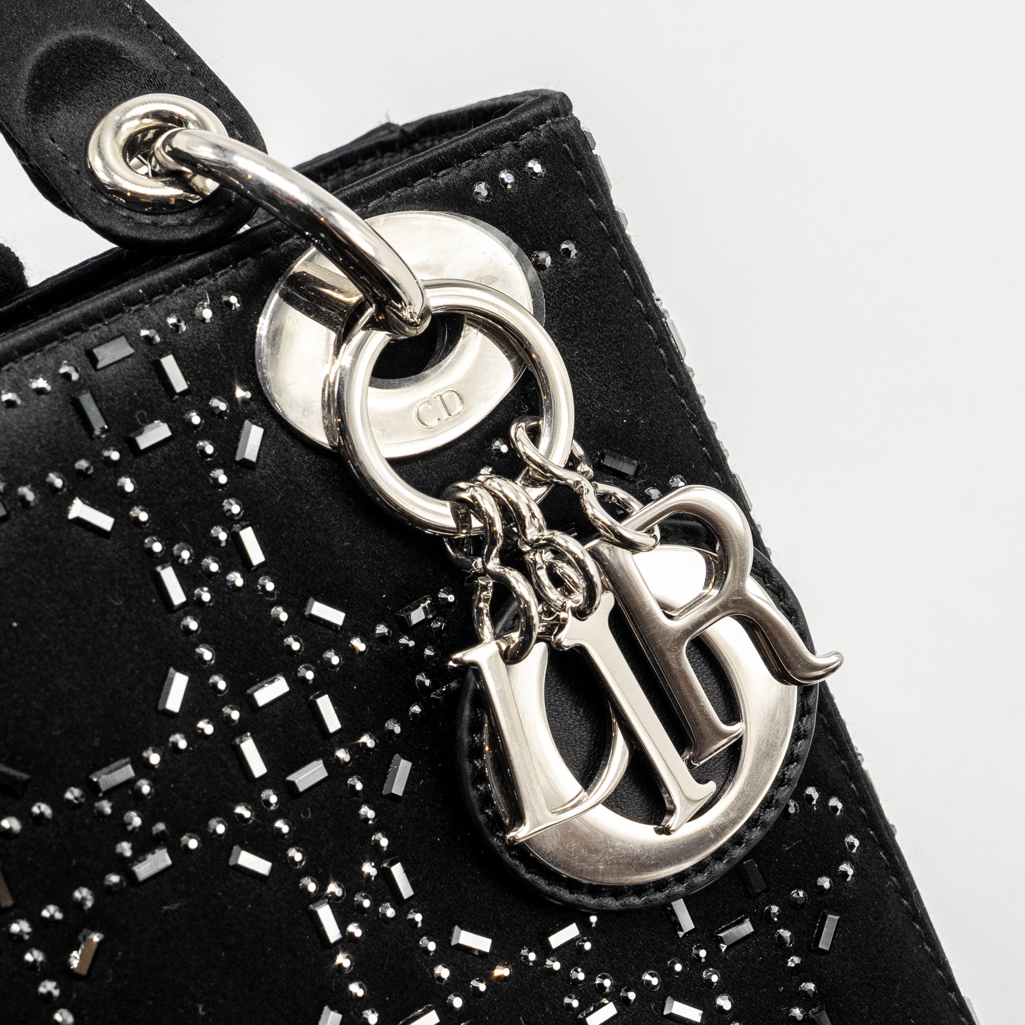 DIOR MINI LADY DIOR STAIN CRYSTAL BLACK SHW