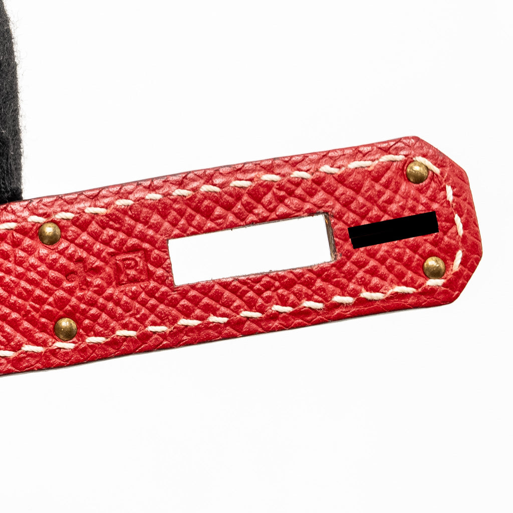 HERMES KELLY 32 EPSOM Q5 ROUGE CASAQUE / 1P COLVERT LGHW SQUARE P