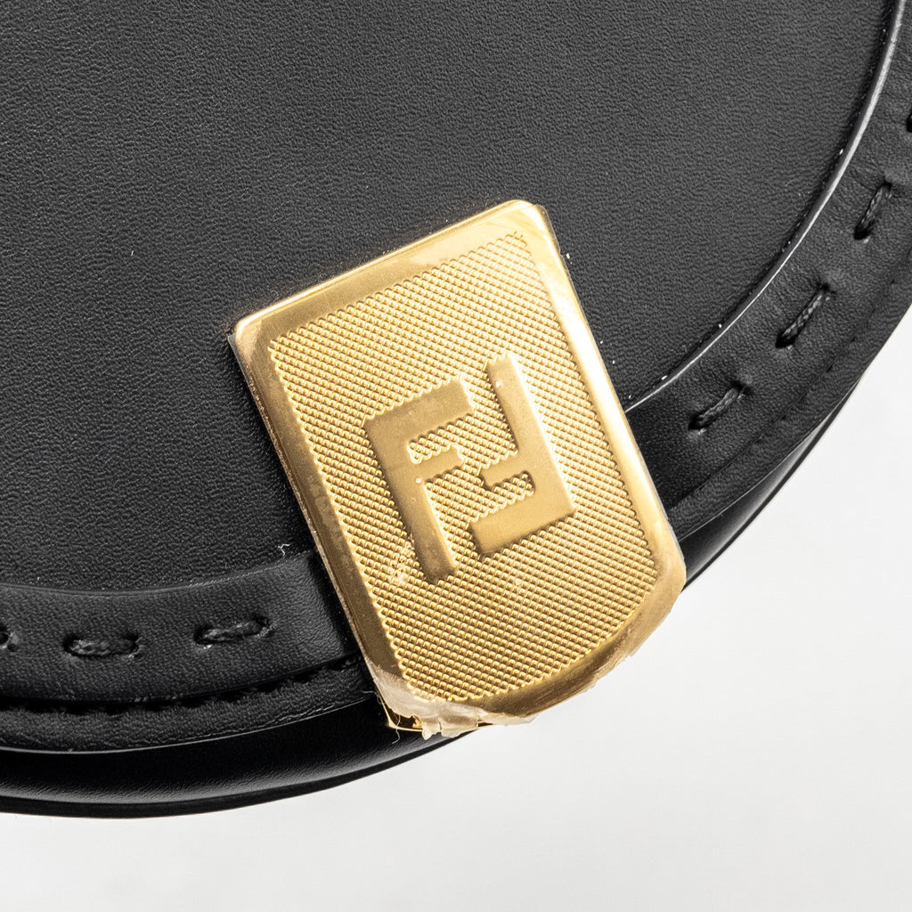 FENDI MOONLIGHT SHOULDER BAG CALFSKIN BLACK GHW