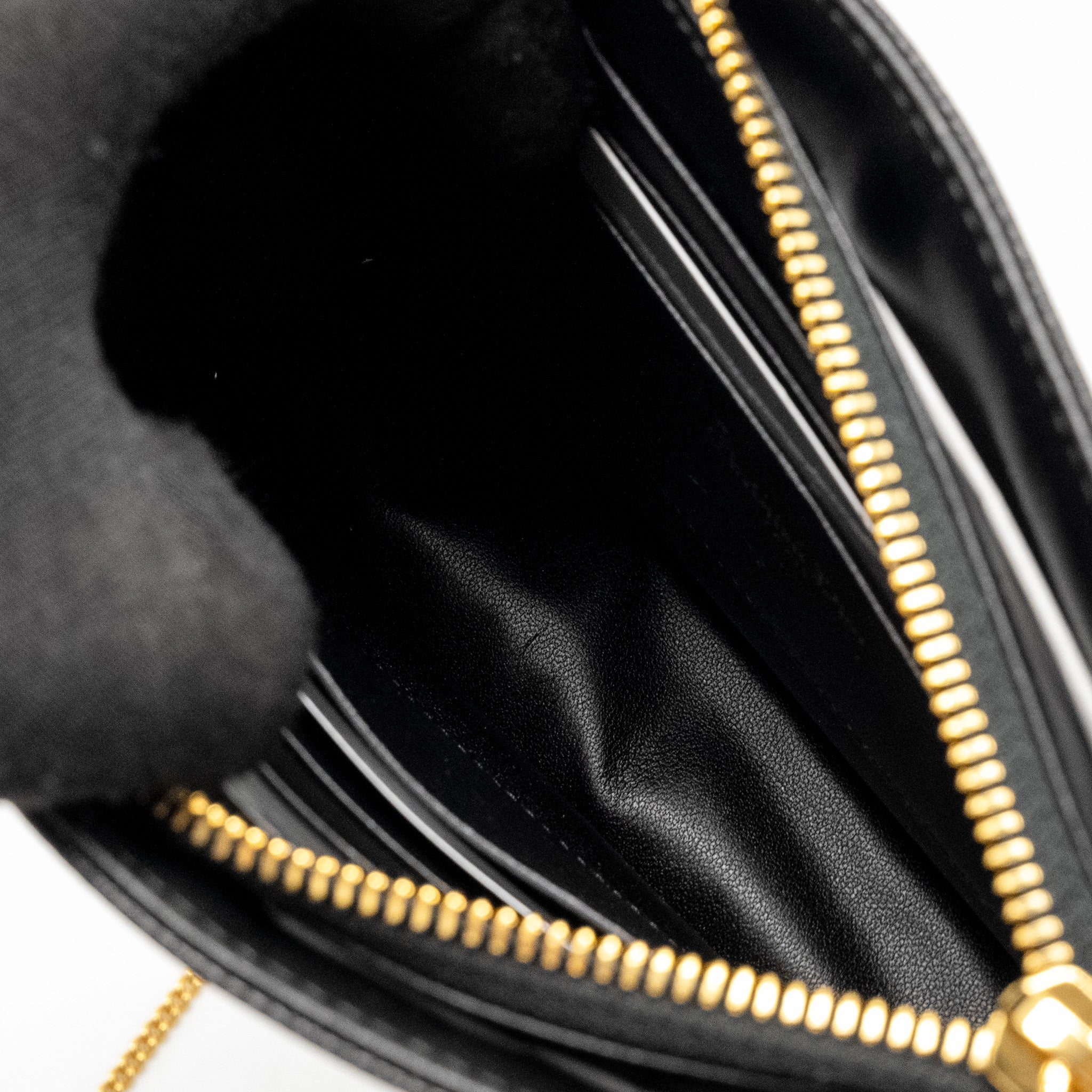 DIOR CARO EVERY DIOR POUCH SUPPLE CALFSKIN BLACK GHW