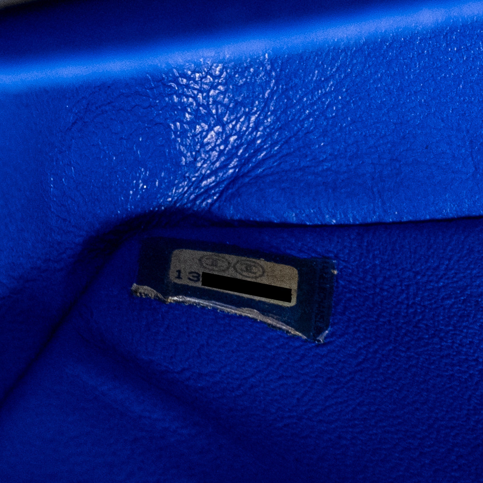CHANEL MEDIUM CLASSIC DOUBLE FLAP BAG LAMBSKIN BLUE SHW