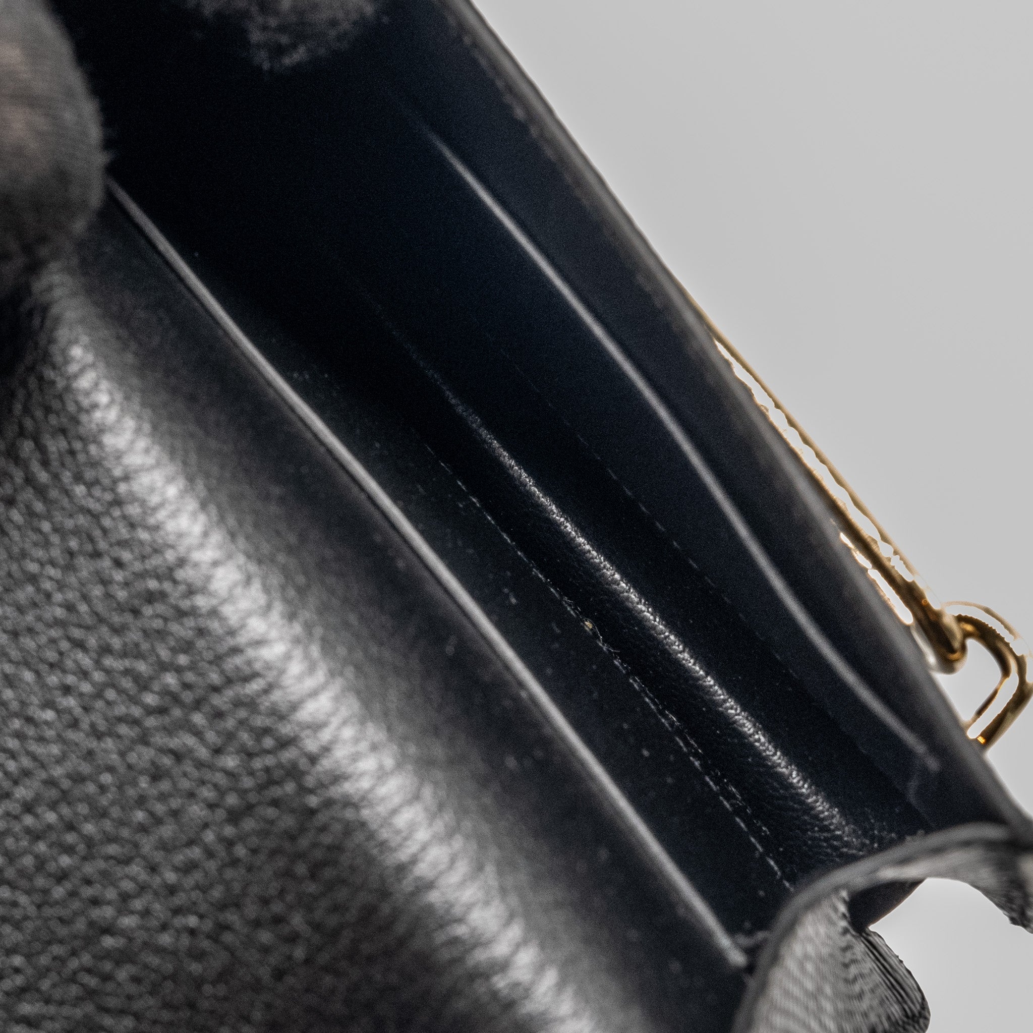 HERMES ROULIS SLIM LIZARD BLACK GHW