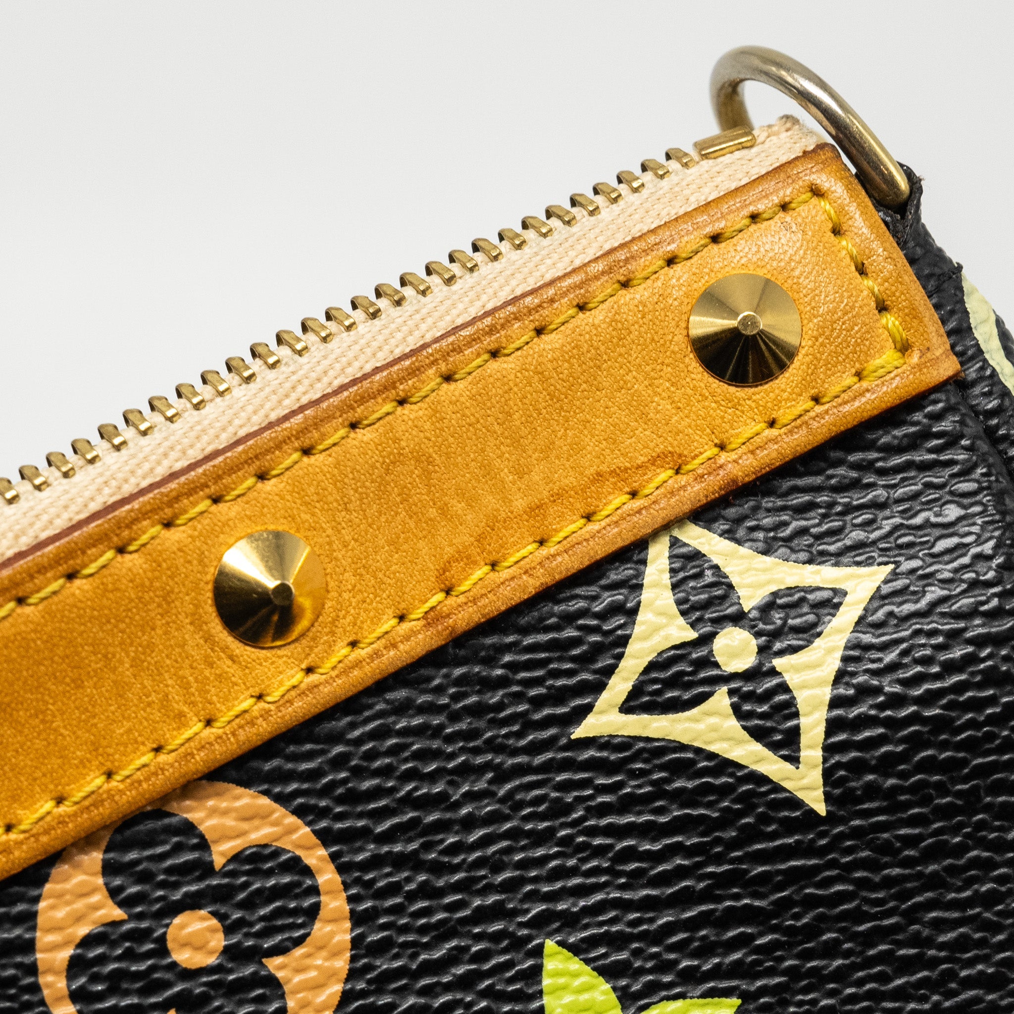 LOUIS VUITTON POCHETTE ACCESSORIES CANVAS BLACK MULTICOLOUR GHW