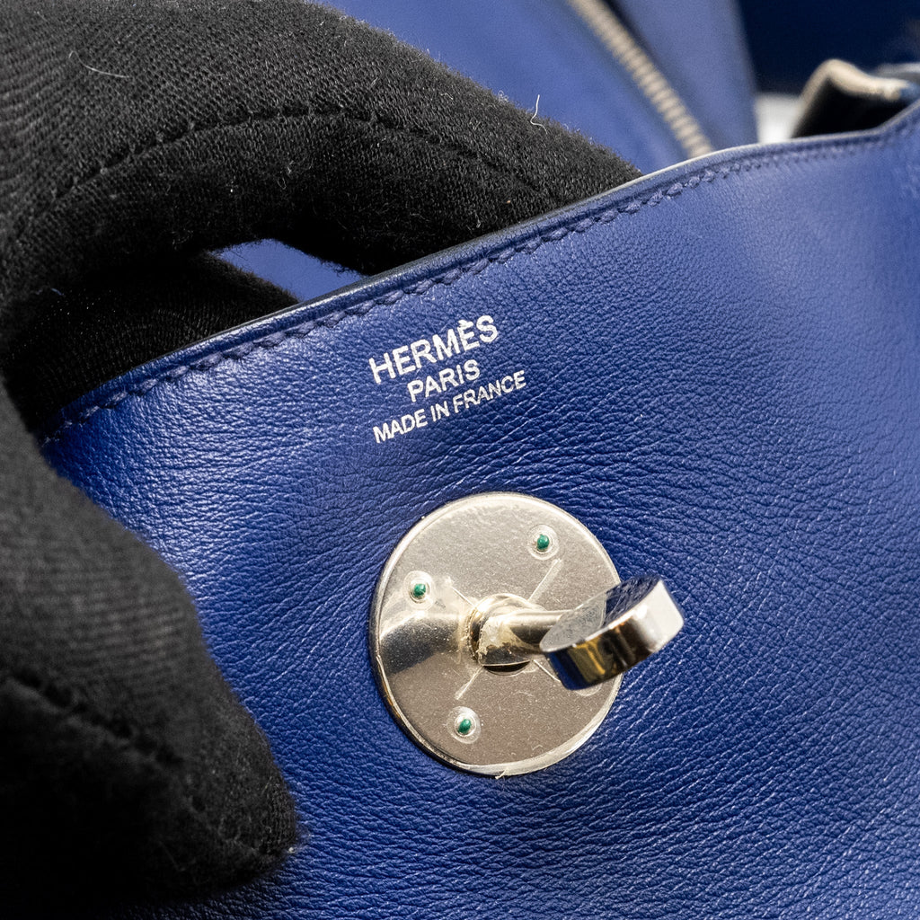 HERMES LINDY 26 SWIFT BLUE SAPHIR SHW