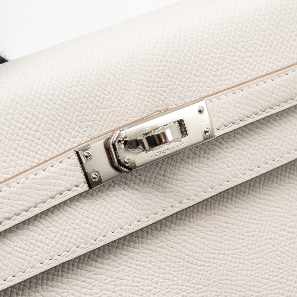 HERMES KELLY 25 EPSOM GRIS PALE SHW