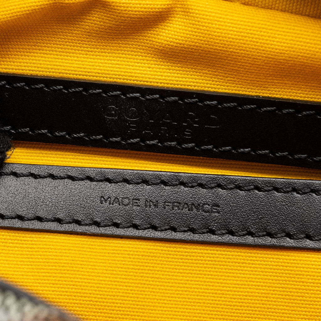GOYARD CAP VERT PM CROSSBODY BAG GOYARDINE CANVAS/LEATHER BLACK SHW